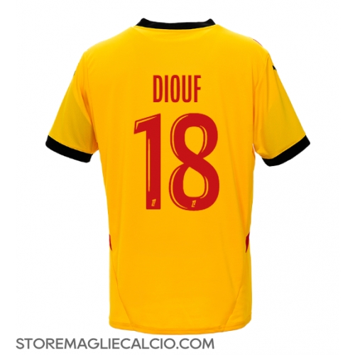 RC Lens Andy Diouf #18 Maglia Gara Casa Repliche 2024-25 Maniche Corte RC Lens Andy Diouf #18 Maglia Gara Casa Repliche 2024-25 Maniche Corte